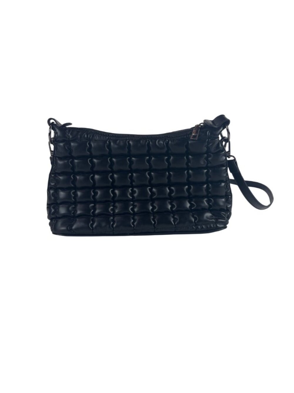 Jen & Co Jacqueline Quilted Satchel Shoulder Bag Black With Braided Handle & Adj - Picture 2 of 12